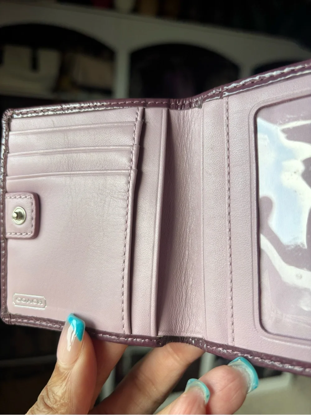 ✨💜COACH Gramercy Op Art Mini Wallet💜✨